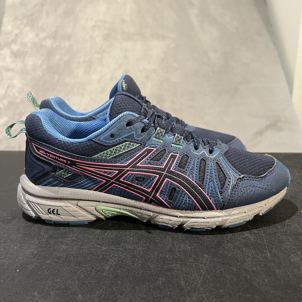 Asics Gel-Venture 7 Shoes Womens Size 7.5 Trail Running 1012A476 Athletic